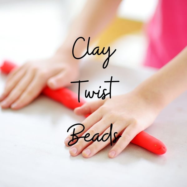 Clay twist beads indoor crafts