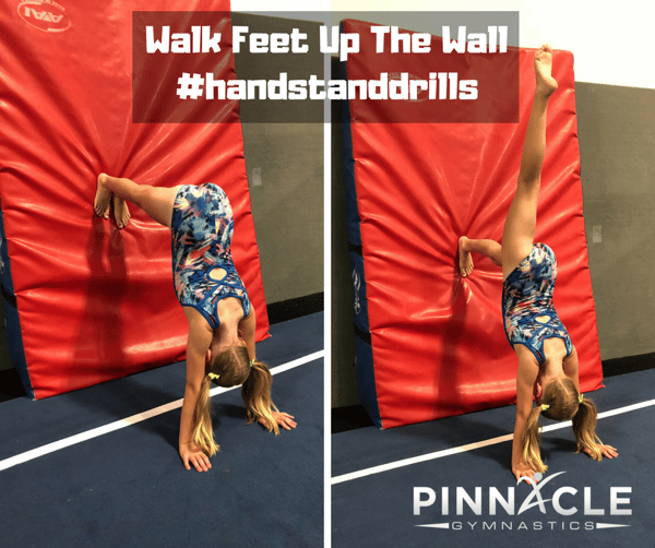 Walk Feet Up The Wall #handstanddrills