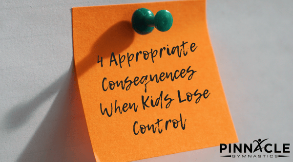 appropriate consequences when kids lose control