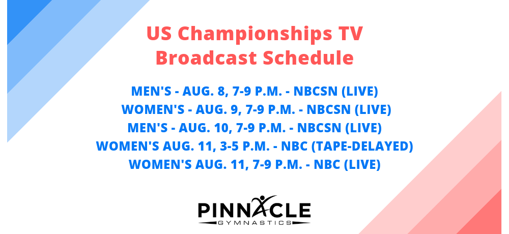 US Championships TV Broadcast Schedule